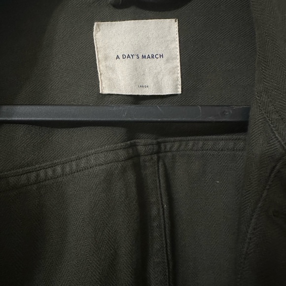 A Day’s March, Original Chore Overshirt - Herringbone - Picture 5 of 7